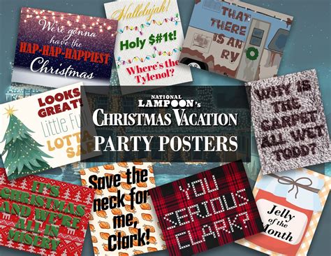 Christmas Vacation Printable Poster Party Props - Etsy