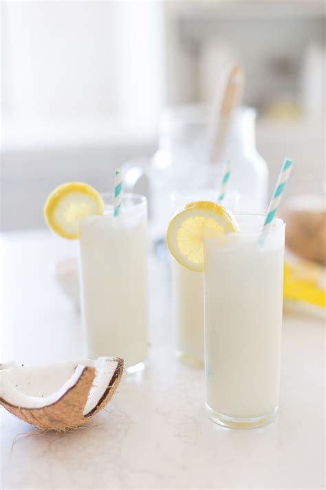 Coconut Lemonade - Jillian Harris Design Inc. | Lemonade recipes, Coconut drinks, Drinks