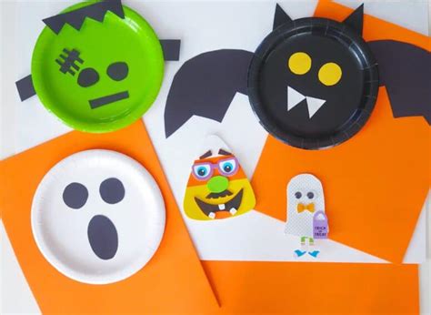 Easy Halloween Paper Plate Crafts & Craft Kits - The Chirping Moms