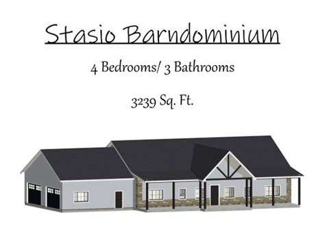 Barndominium Plan 4 Bedrooms 3 Bathrooms 3200 Sq Ft House - Etsy