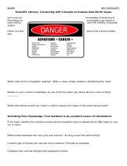 Analyzing the Claim: Aspartame and Cancer Relationship - What | Course Hero