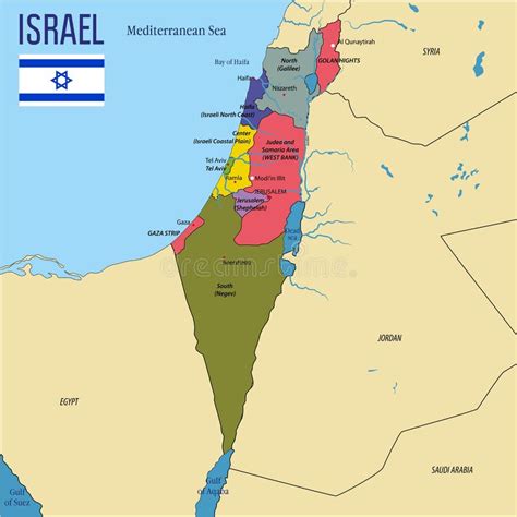 Map Of Israel Region