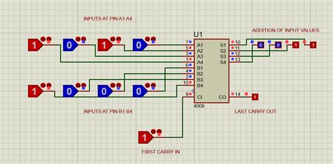 Circuit Diagram For 4 Bit Binary Adder Using Ic 7483 - Wiring Draw