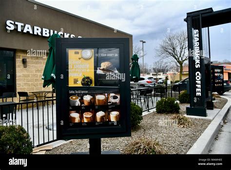 Starbucks Coffee drive thru, Maryland, USA Stock Photo - Alamy