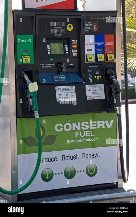 Bio diesel fuel pump Conserv Gas Station Biodiesel Ethanol Los Angeles ...