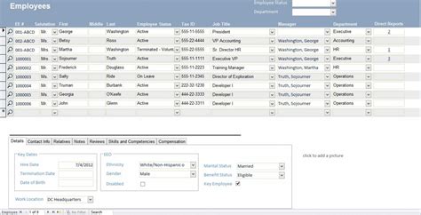 Small Business Access Database Template