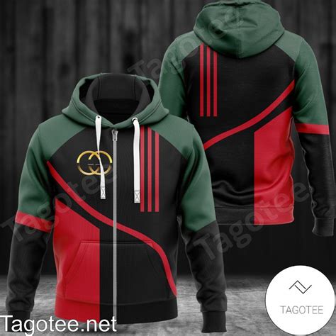 Gucci Stripe Curve Mix Three Basic Color Hoodie - Tagotee