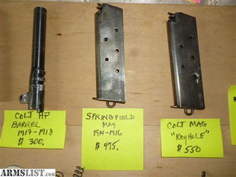 ARMSLIST - For Sale: Colt 1911 early parts