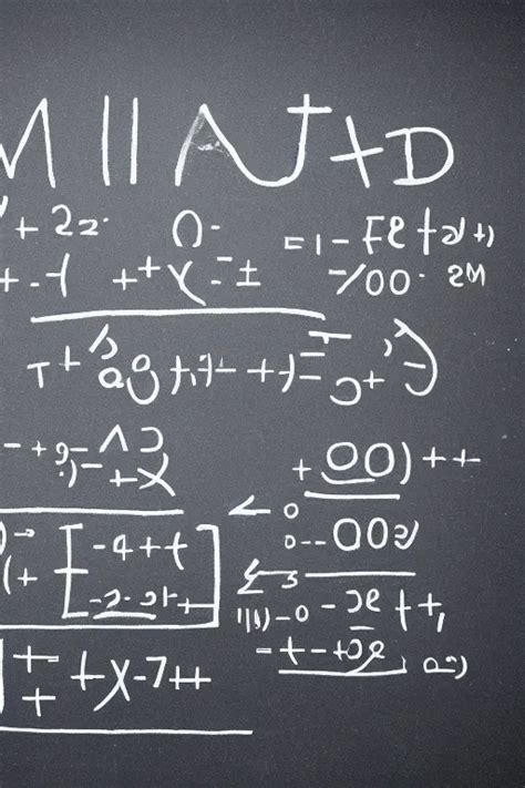 a mathematical equation written on chalkboard | Stable Diffusion | OpenArt