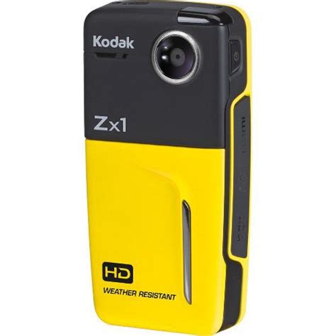 Kodak Zx1 Pocket Video Camera (Yellow) 8934150 B&H Photo Video