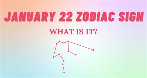 January 22 Zodiac Sign Explained | So Syncd