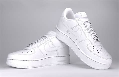 3D model Nike Air Force 1 Triple White VR / AR / low-poly | CGTrader