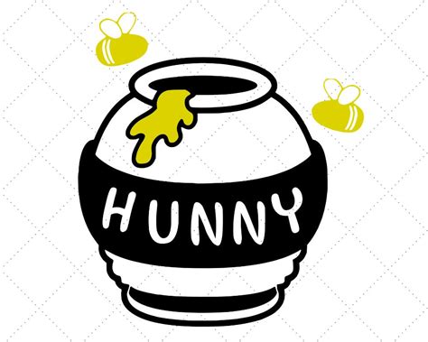 Honey Pot Svg Cut File Hunny Pot Svg Pooh Bear Svg Classic - Etsy