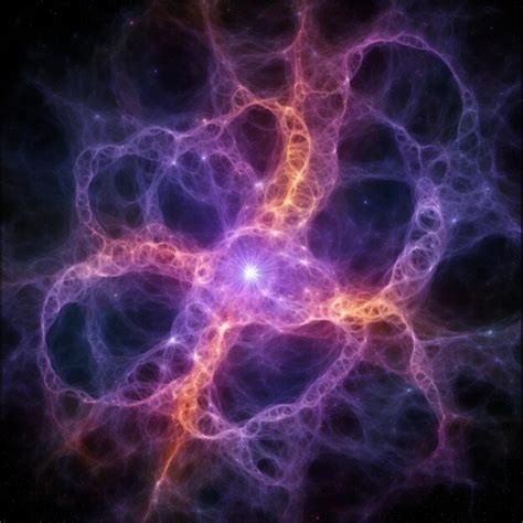 Premium Photo | A close up of a star cluster with a bright purple center generative ai