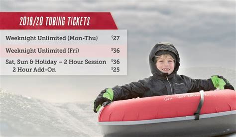 Tubing Pricing | Wilmot Mountain | Wilmot mountain, Winter family ...