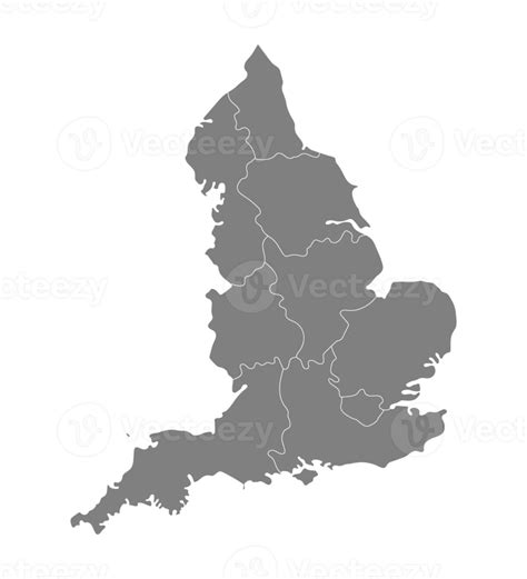 England region map, grey color 22892013 PNG