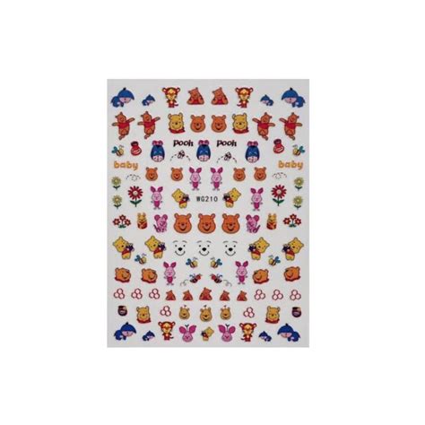 Pooh Stickers - Nail Art Supplies