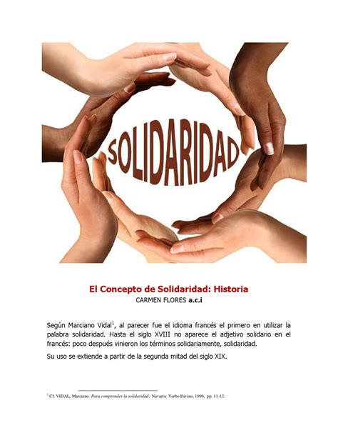 El concepto de solidaridad by Paulinas Edhumani - Issuu