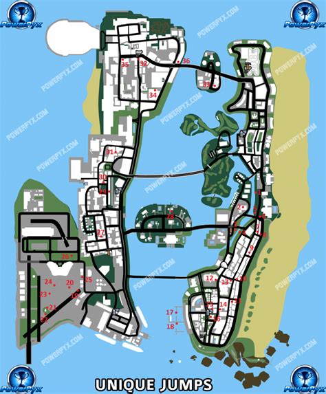 GTA Vice City Definitive All Unique Stunt Jump Locations