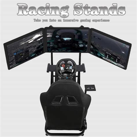 Marada Racing Wheel Stand Fit for Logitech G25 G27 G29 G920 Thrustmaster Fanatec Driving ...