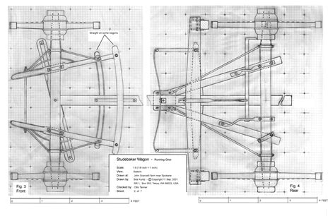 Studebaker Wagon Plans - Sheet 2 Horse Wagon, Wood Wagon, Horse Drawn Wagon, Miniature Wagon ...