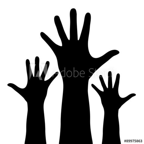 Raised Hands Silhouette at GetDrawings | Free download