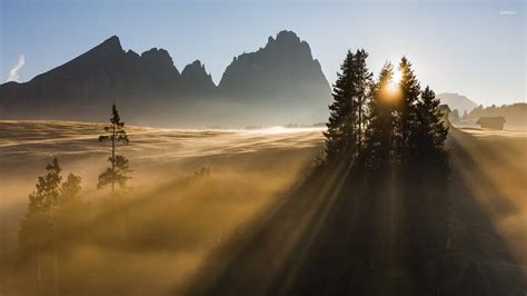 Sunrise in the Dolomites wallpaper - Nature wallpapers - #26123