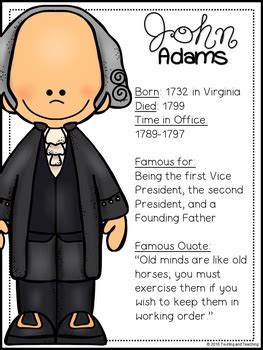 John Adams Biography Pack (U.S. Presidents) by A Page Out of History