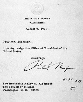 Nixon Resignation Letter | levelings