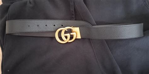 Authentic Gucci Logo Black Belt, Luxury, Accessories on Carousell