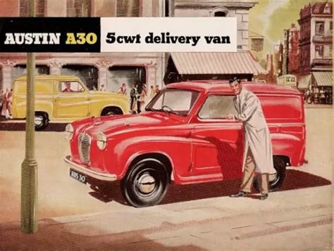 AUSTIN A30 5CWT Van Early-Mid 1950s UK Market Foldout Sales Brochure £ ...