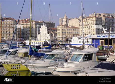 Marseille (France), the Old Port Stock Photo - Alamy