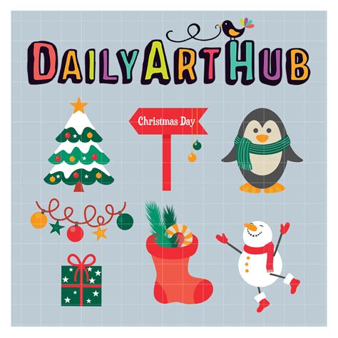 Happy Holidays Clip Art Set – Daily Art Hub // Graphics, Alphabets & SVG