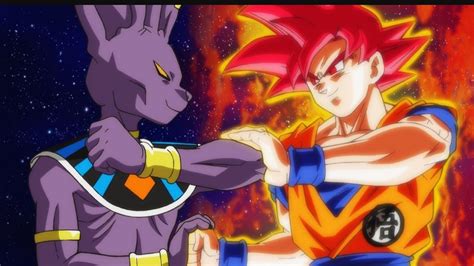 Super Saiyan God Goku VS Beerus the Destoyer - English Dub (1080p) - YouTube