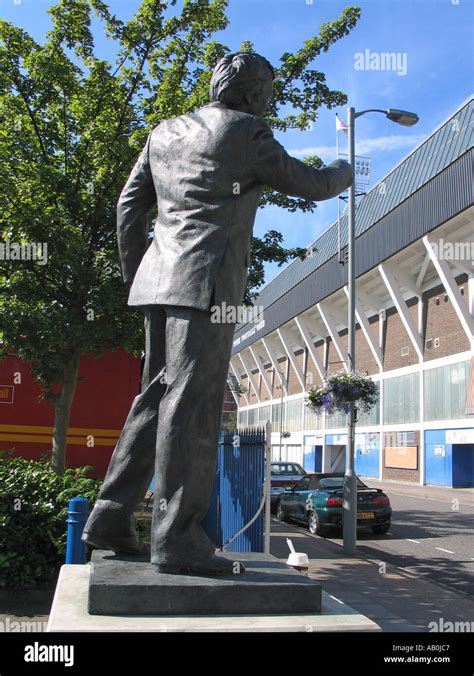 Ipswich the county town of Suffolk statue of Sir Bobby Robson formally manager of Ipswich Town ...