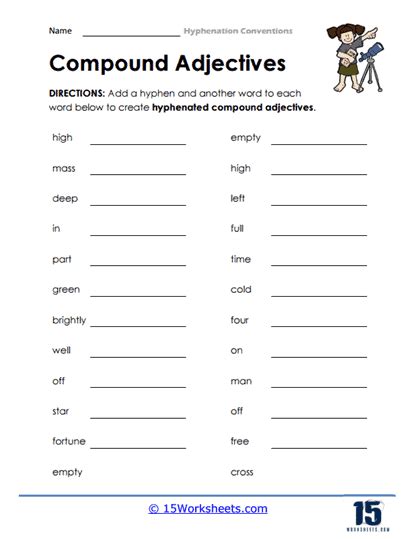 Hyphens Worksheets - 15 Worksheets.com