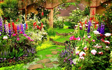 Spring Flower Gardens Wallpaper - WallpaperSafari