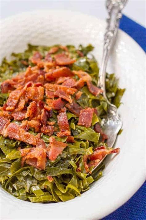 Quick Southern Collard Greens with Bacon - Family Food on the Table