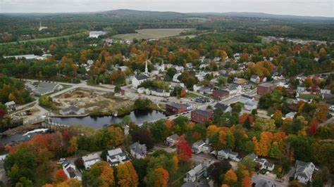 5.5K stock footage aerial video orbiting and flying away from a church ...