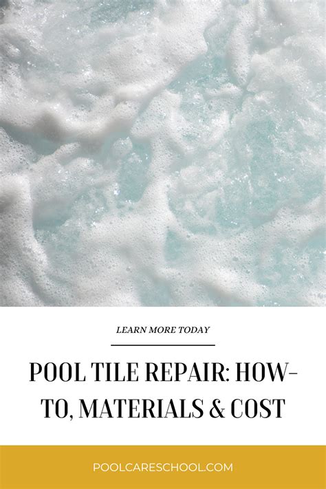 Pool Tile Repair: How-To, Materials & Cost