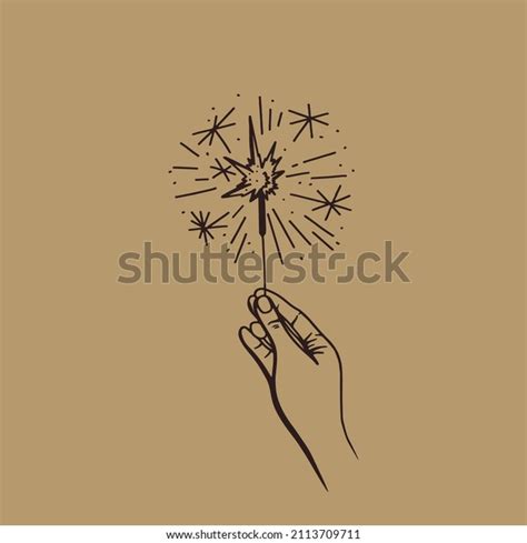 Bengal Fire Hand Hand Drawing Vector Stock Vector (Royalty Free ...