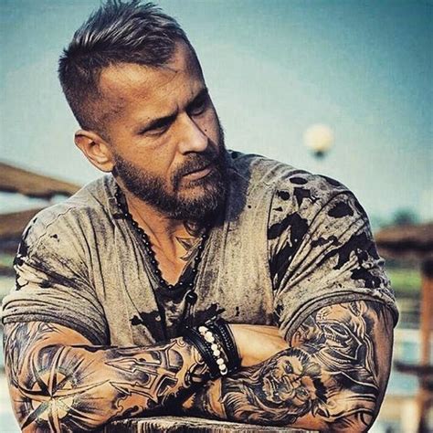 The Biker Style Man | Beard lover, Beard life, Mohawk hairstyles men