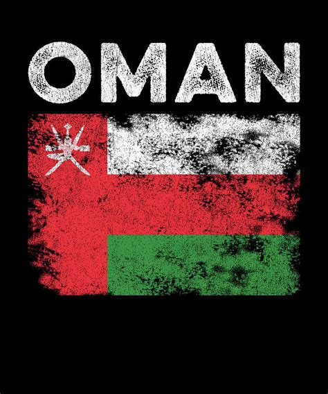 Oman Flag Distressed - Omani Flag Digital Art by Kasper Holck - Pixels