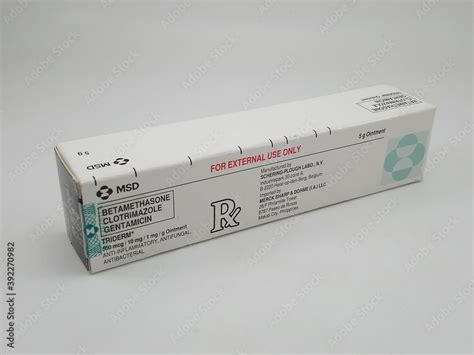 Betamethasone clotrimazole gentamicin Triderm ointment in Manila, Philippines Stock Photo ...