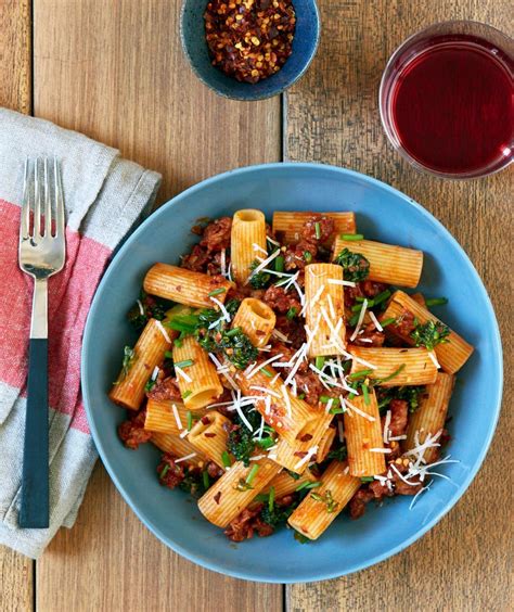 Justin Severino’s Recipe for Rigatoni With Italian Sausage and Rapini Red Sauce - WSJ