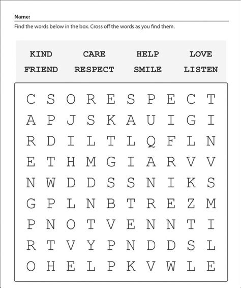 Grade 1 Kindness Worksheet Learning Stations Words Wo - vrogue.co