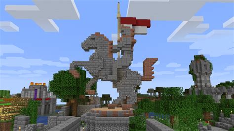 A knight statue : Minecraft