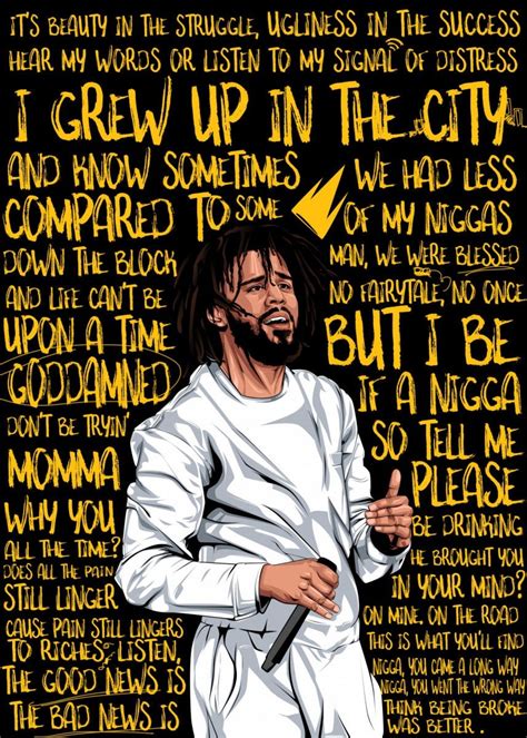 J Cole song Love Yourz poster gloss poster 17 x 24 | Etsy