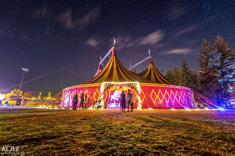 Circus Tent under the Northern Lights Circus Tent, Local Music, Interactive Art, Small Boutique ...