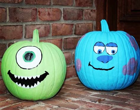 Disney Painted Pumpkins: 55 Amazingly Easy No-Carve Ideas